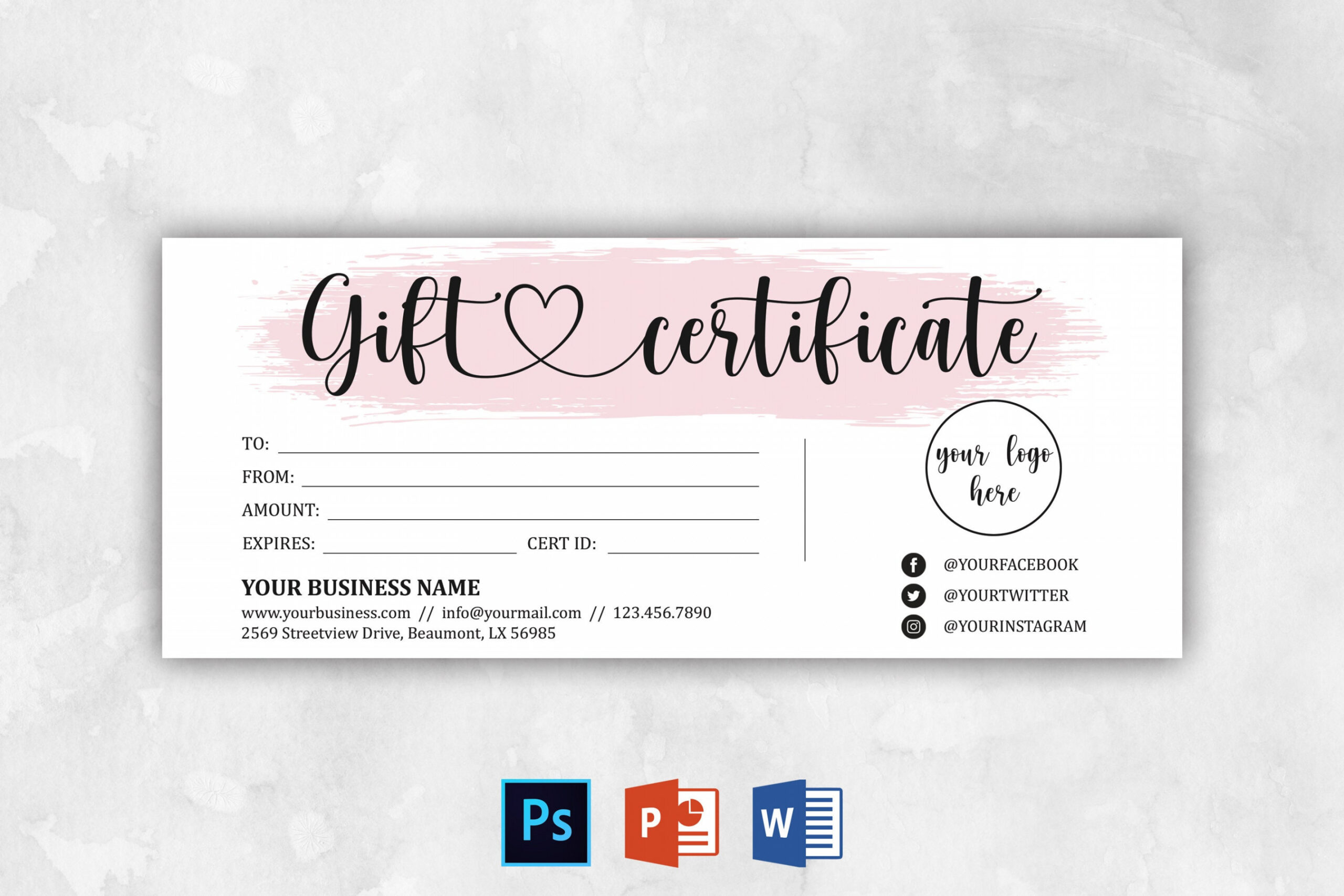 Gift Certificate Template Gift Voucher Template Gift Certificate