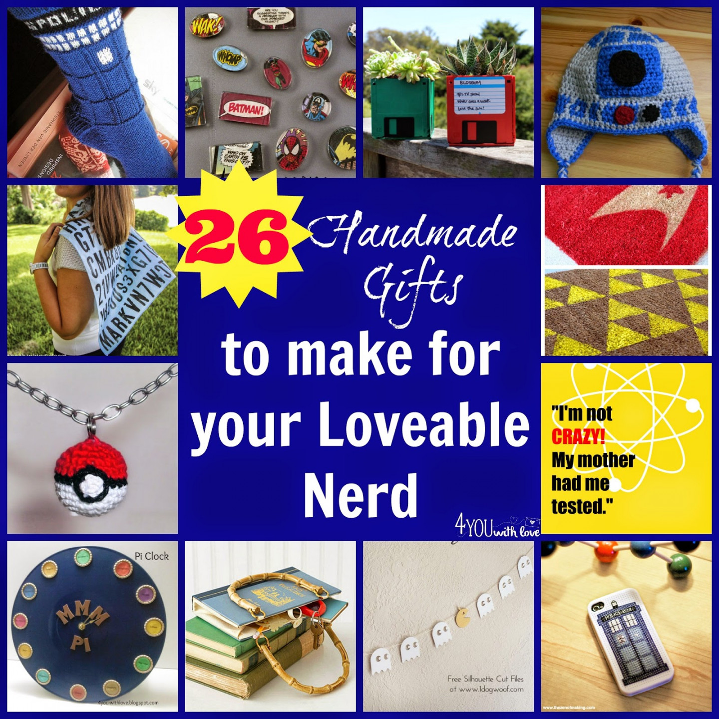 Handmade Gifts for the Loveable Nerds in Your Life -  You With