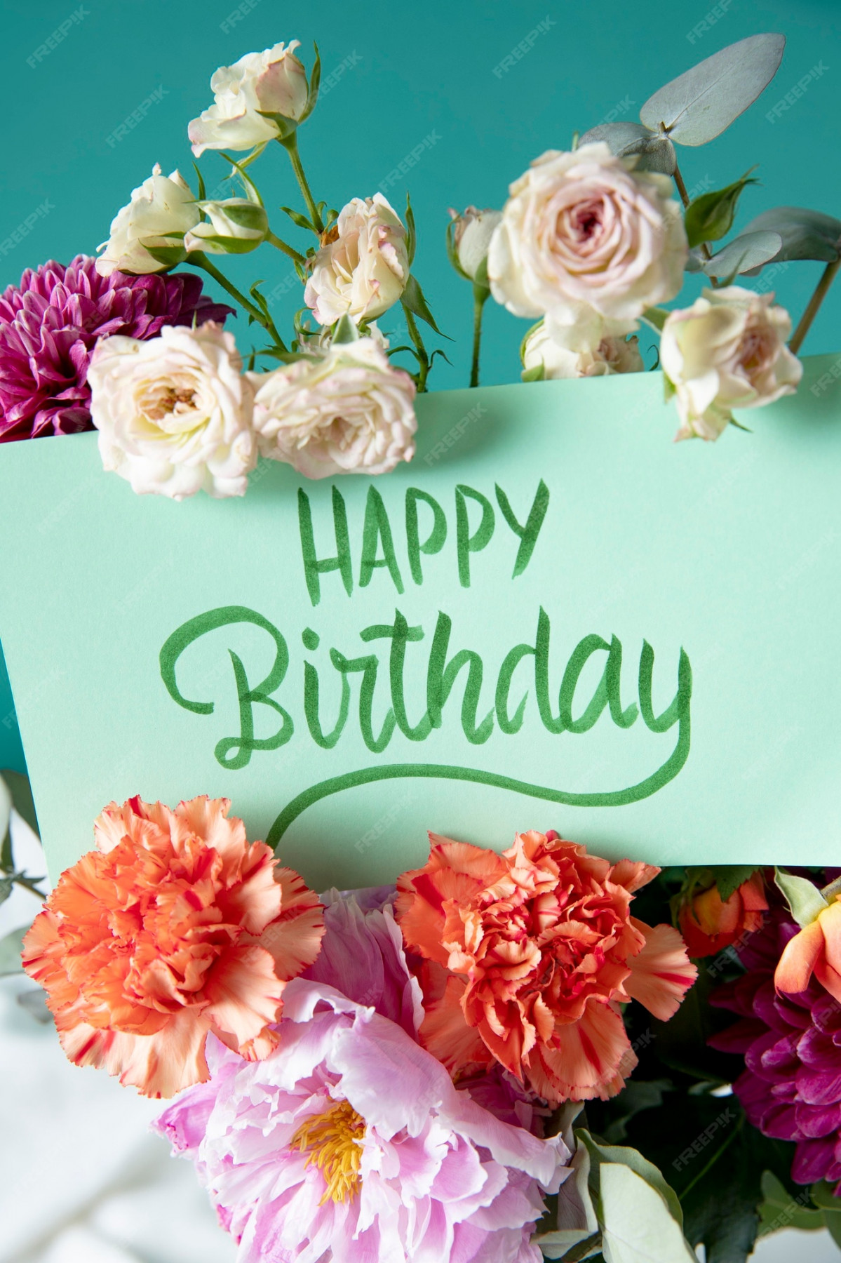 Happy Birthday Flowers Images - Free Download on Freepik