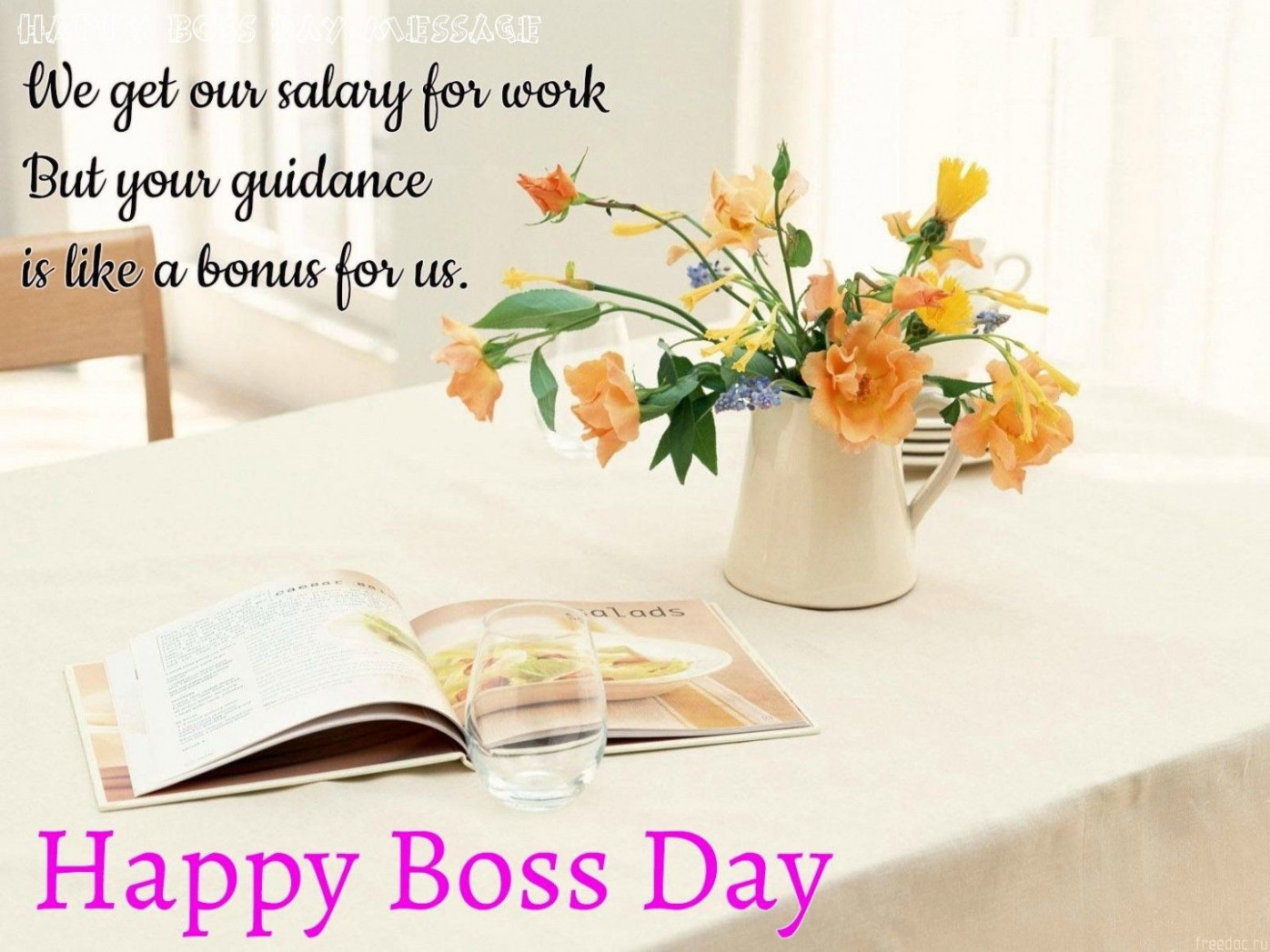 Happy Boss Day Message  Happy boss, Happy boss