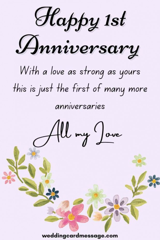 Happy st Wedding Anniversary Quotes (Paper Anniversary) - Wedding