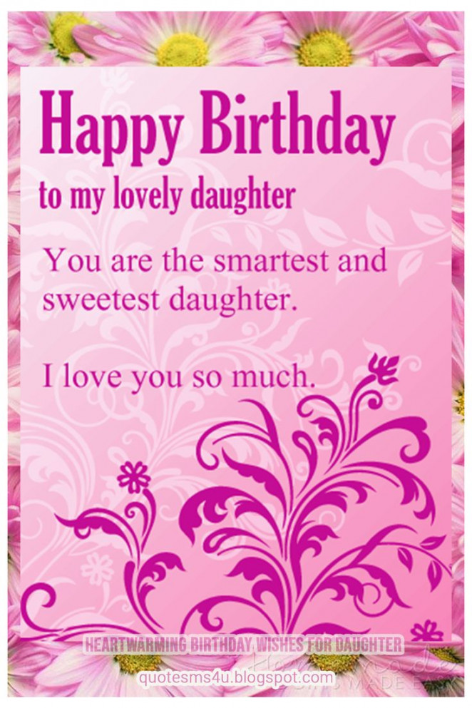 Heartwarming Happy Birthday Wishes for Daughter  Wishes for