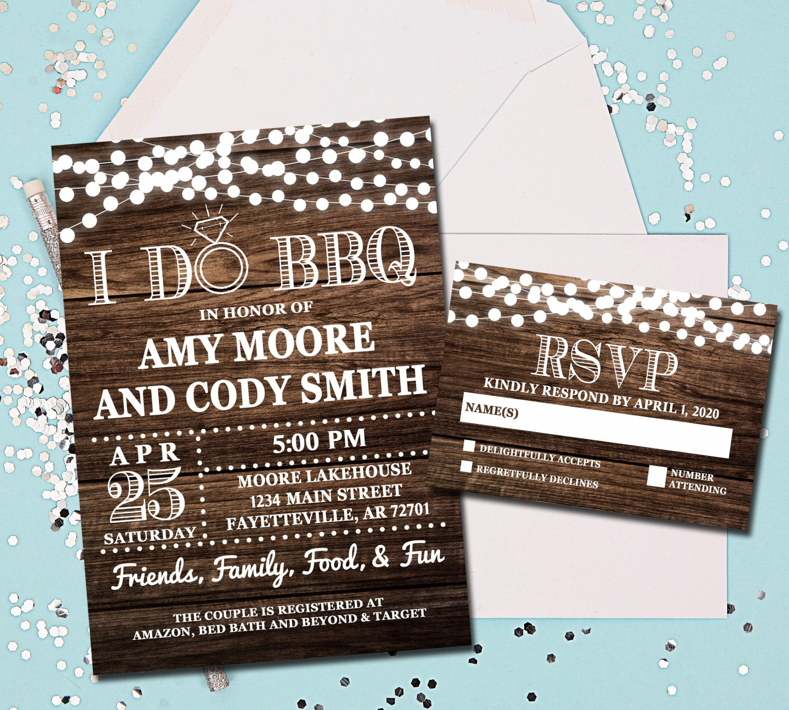 I Do BBQ Wedding Invitations I Do BBQ Invitations Couples - Etsy