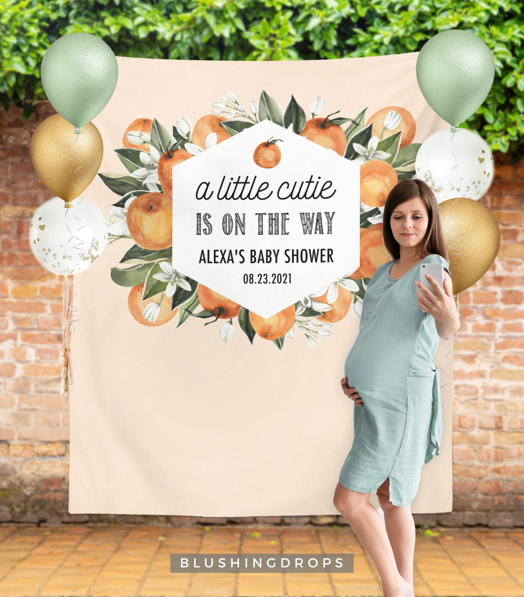 Little Cutie Baby Shower Dekor Baby Shower Kulisse Little - Etsy