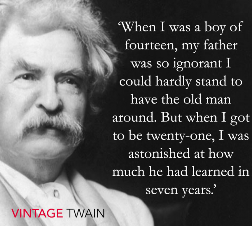 Mark Twain Quotes On Fathers