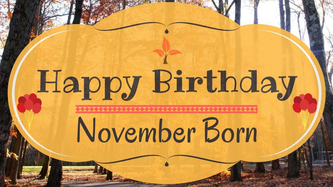 November Born Birthday Card  Gorgeous Happy Birthday Video  November  birthday, Happy birthday fun, Happy birthday song