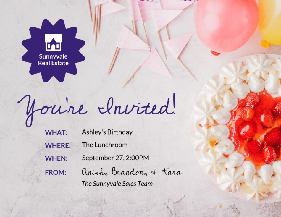 Online Birthday Invitation