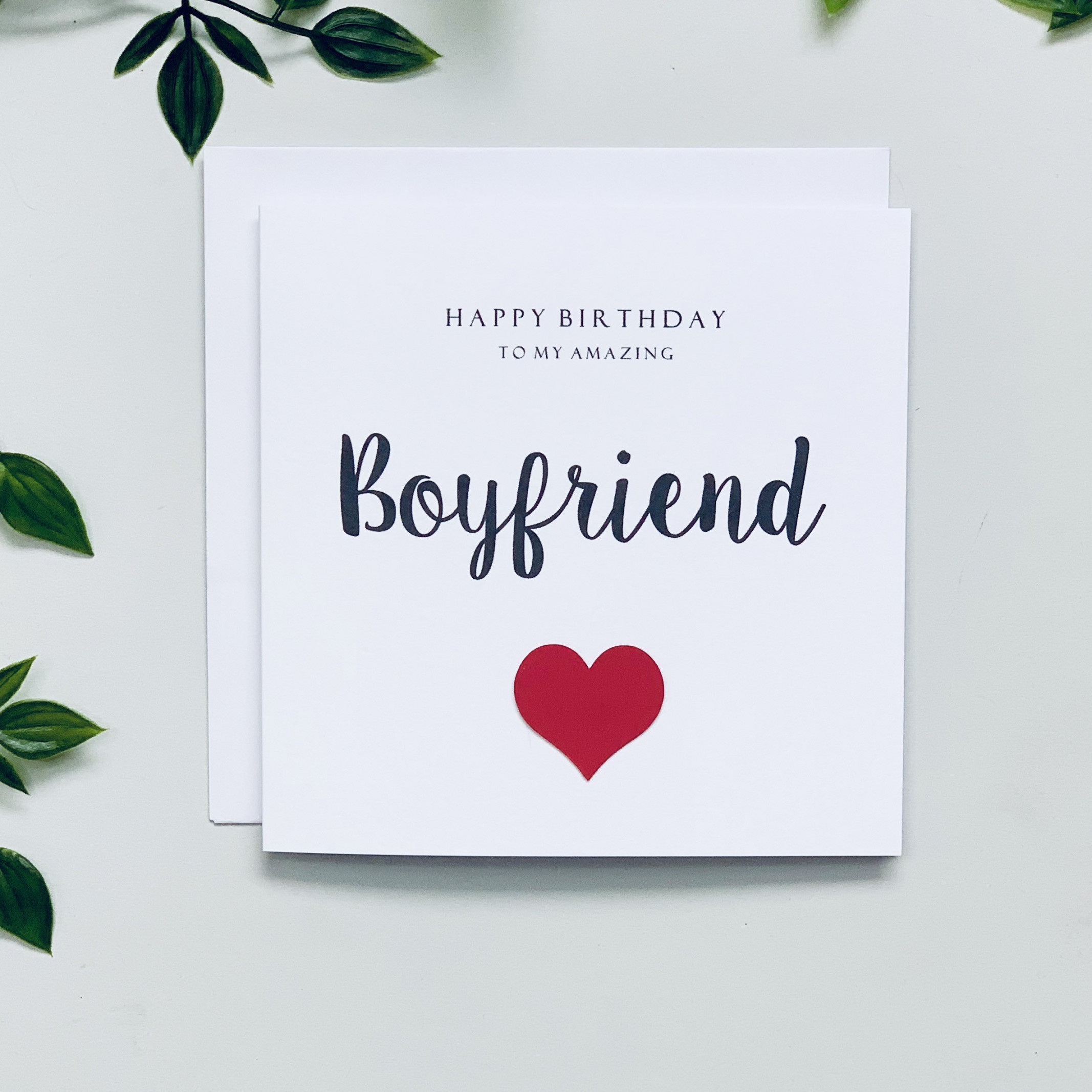 Personalised Happy Birthday to my amazing Boyfriend card, Happy Bday,  Boyfriend card, Boyfriend birthday card, Partner, Love, Handmade card