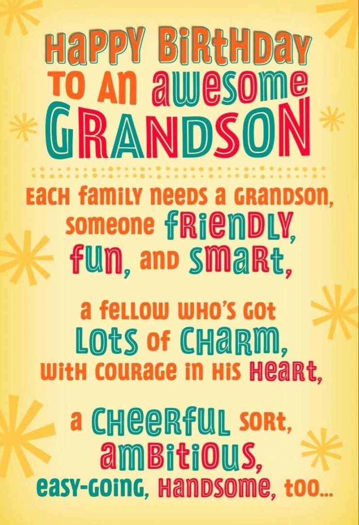 Pin by Bridget Urban on words of wisdom  Grandson birthday quotes