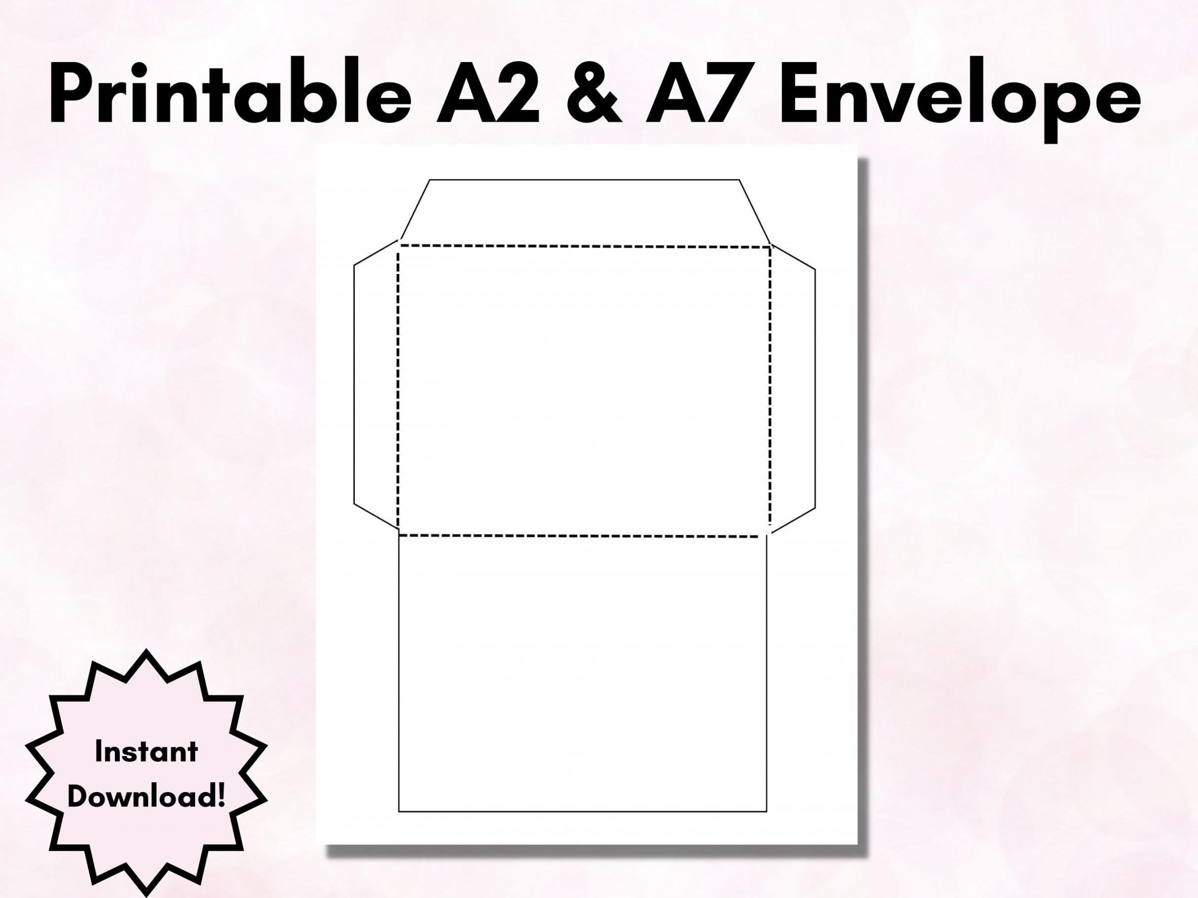 Printable Envelope Template A Envelope Template A Envelope - Etsy