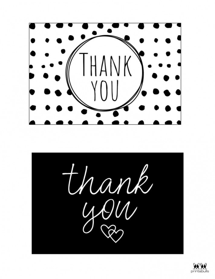 + Printable Thank You Cards - FREE  Printabulls