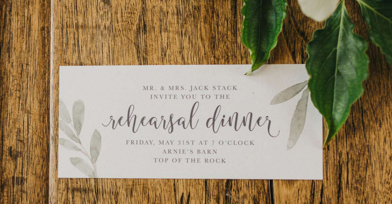 Rehearsal Dinner Invitation Wording: Etiquette and Examples