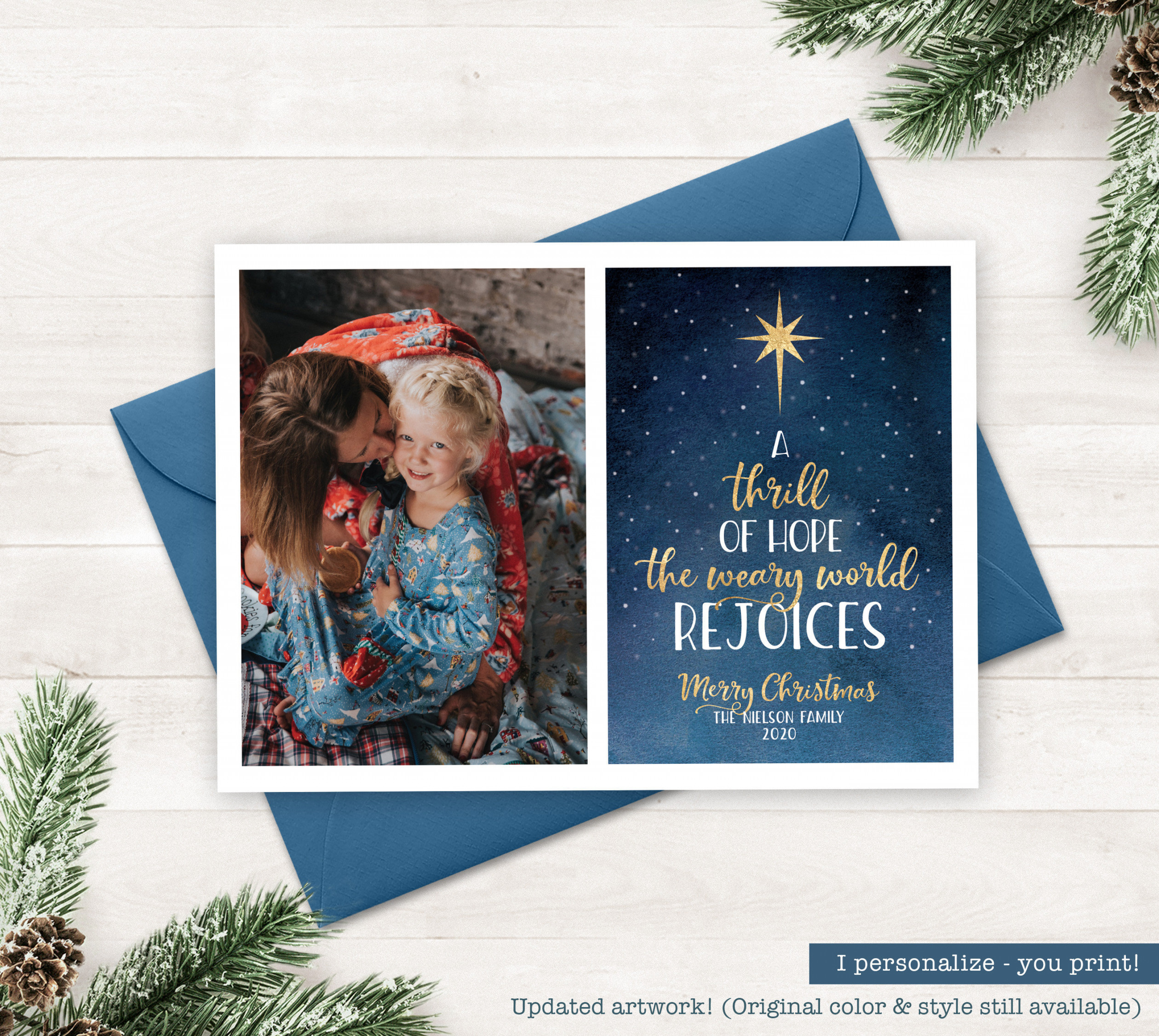 Religious Holiday Card Christian Christmas Cards Watercolor - Etsy