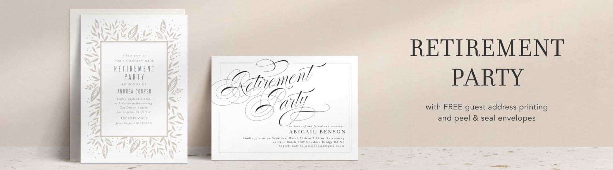 Retirement Party Invitations  Design Yours Instantly Online