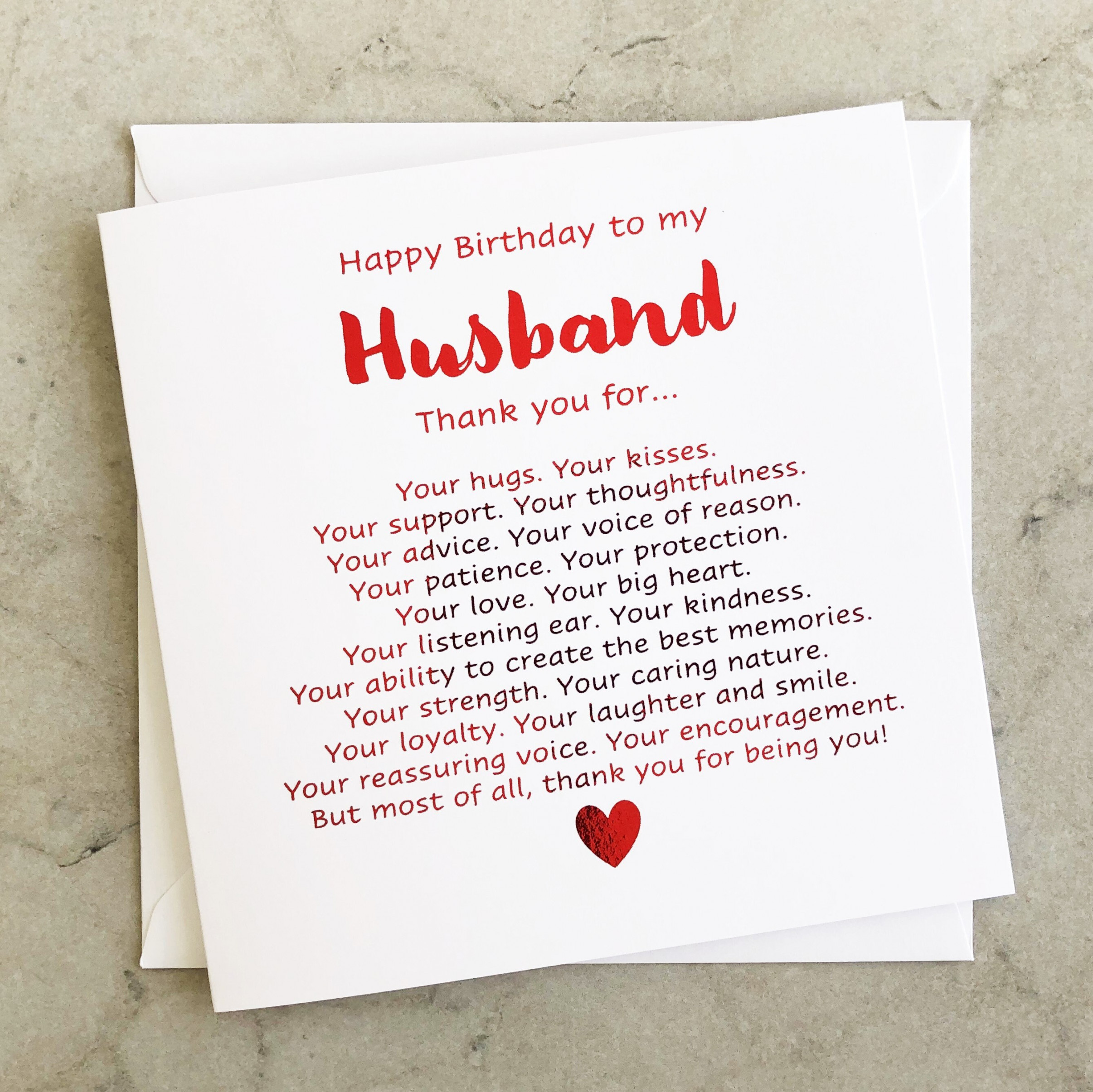 Romantic Husband Birthday Card Romantic Birthday Card For - Etsy