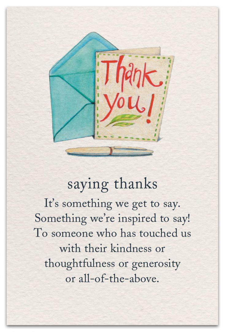 Saying Thanks  Thank You Card  cardthartic