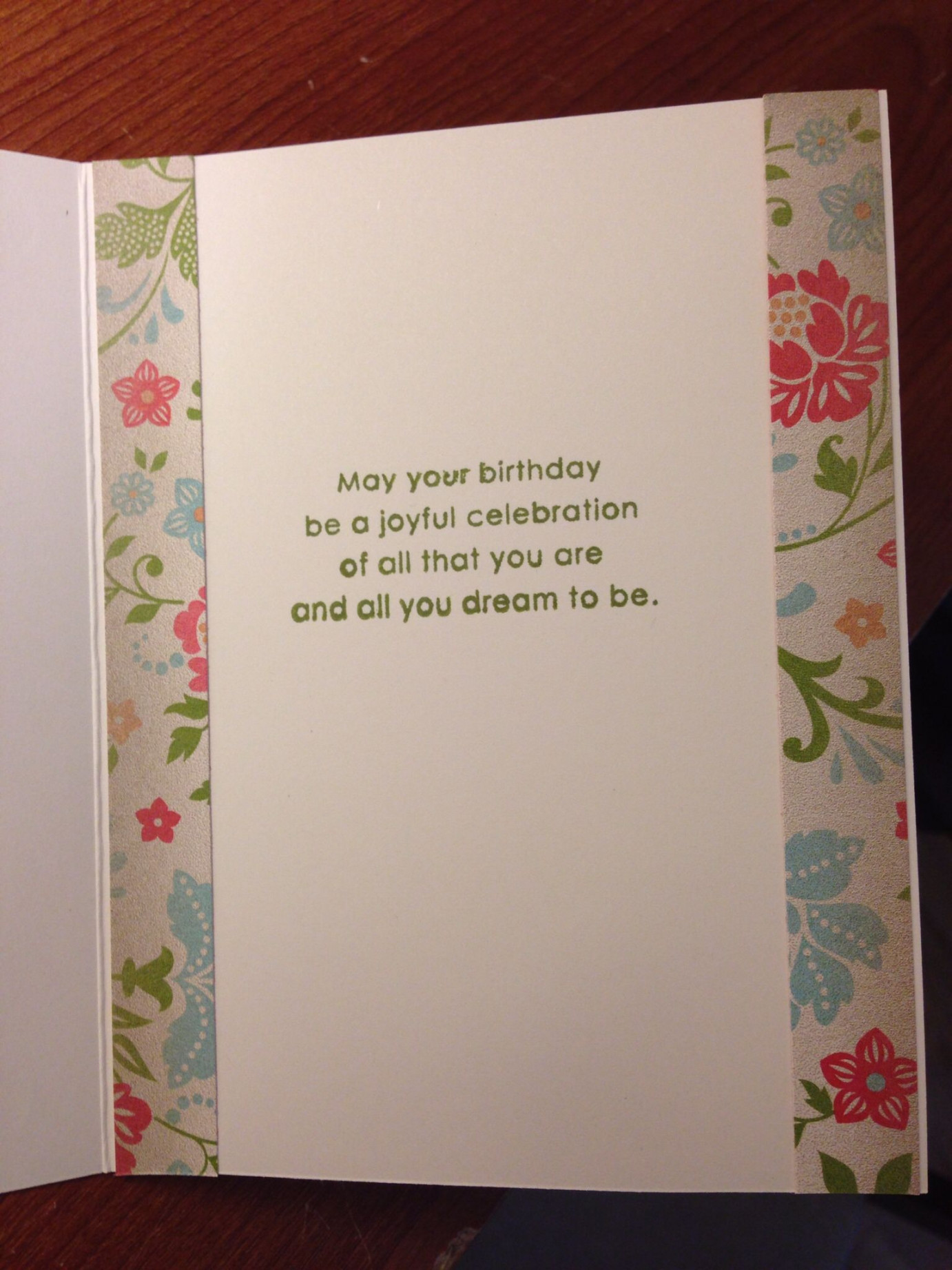 Simple birthday card inside  Birthday card sayings, Simple