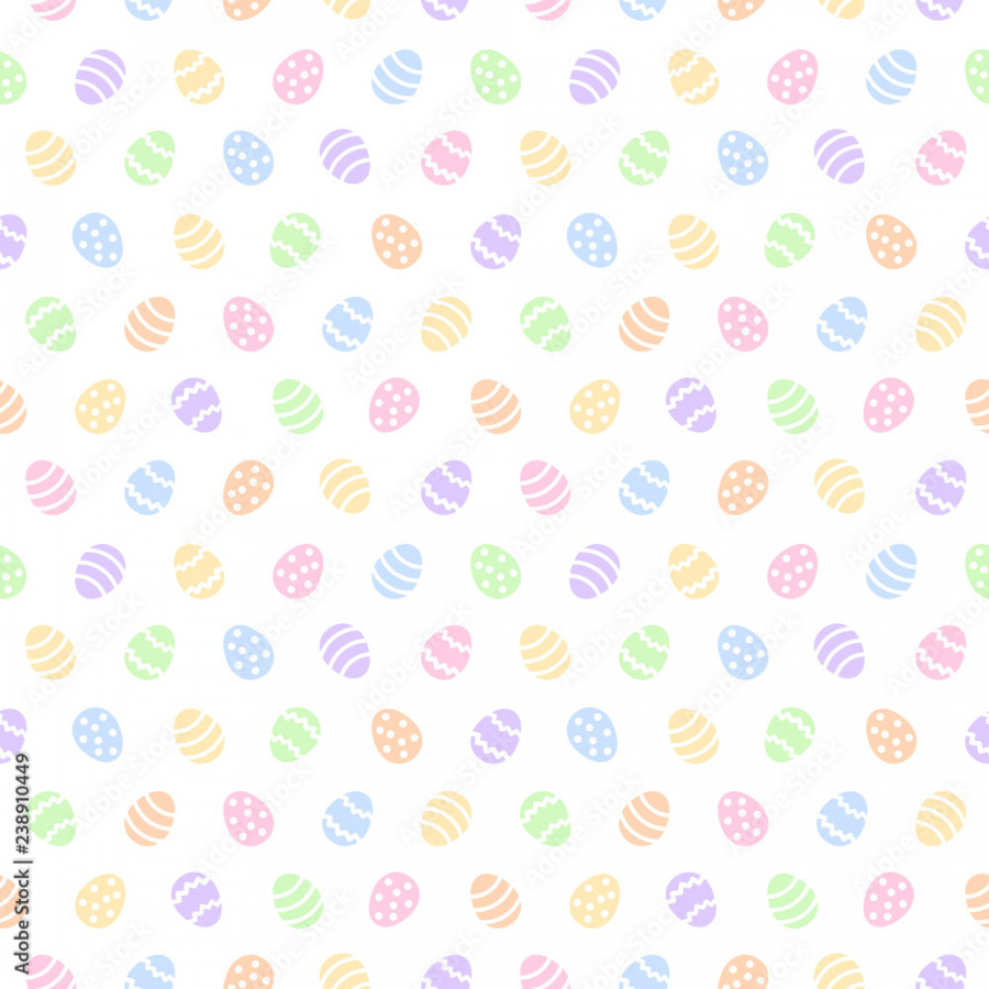 Simple colorful Easter seamless vector pattern