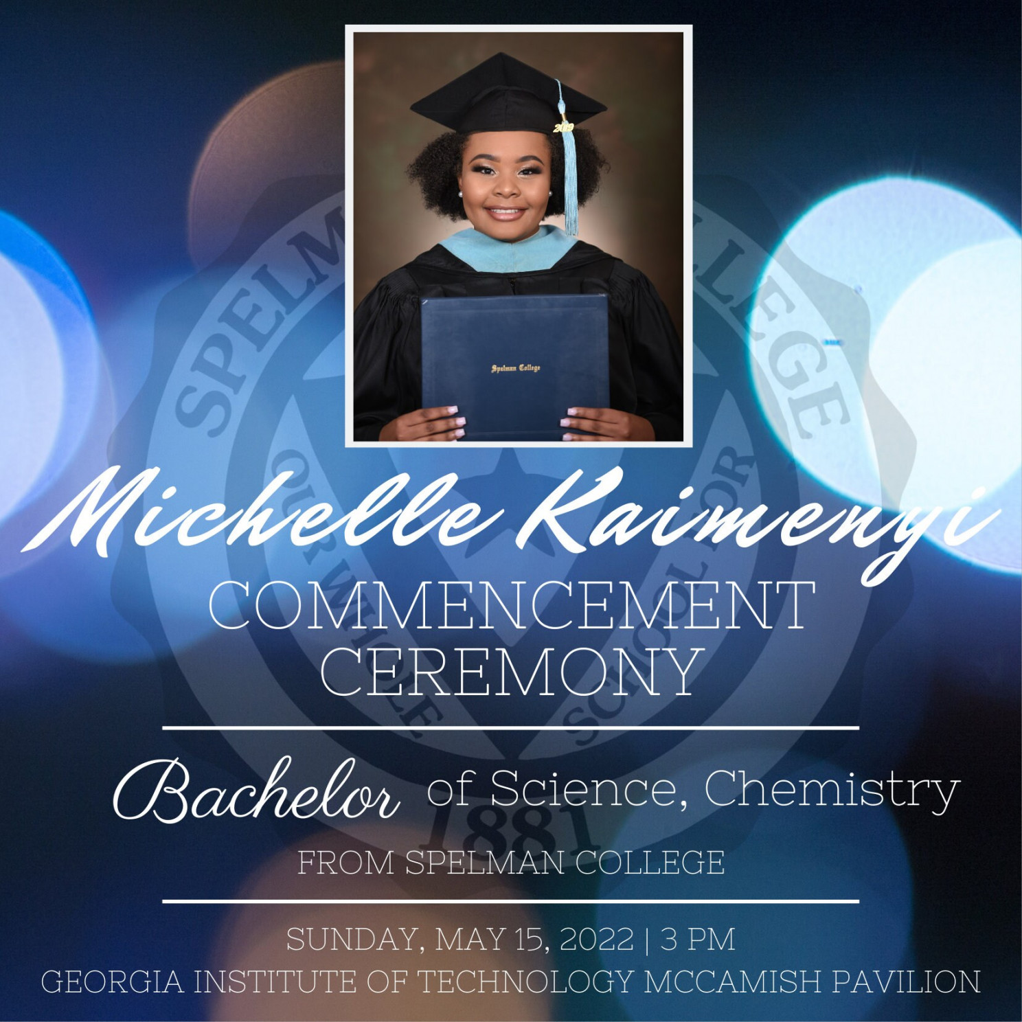 Spelman College Commencement Ceremony Graduation Announcement - Etsy