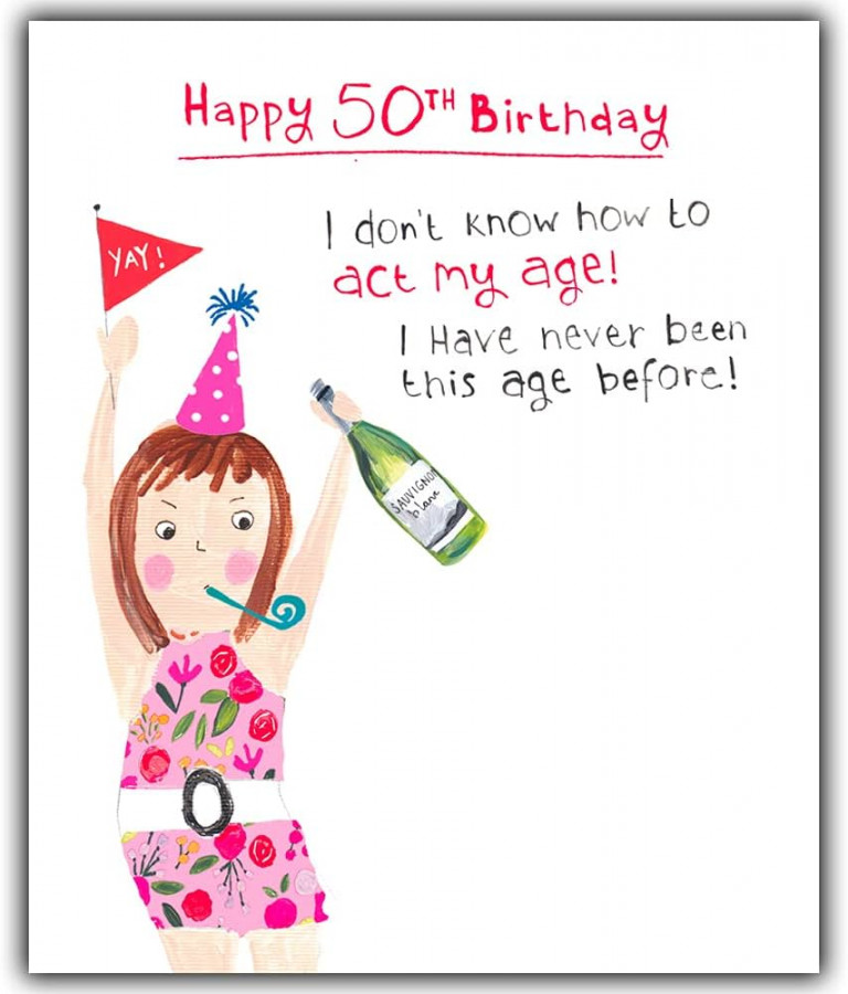 th Birthday Card For Her, Funny th Birthday Day Card For Her