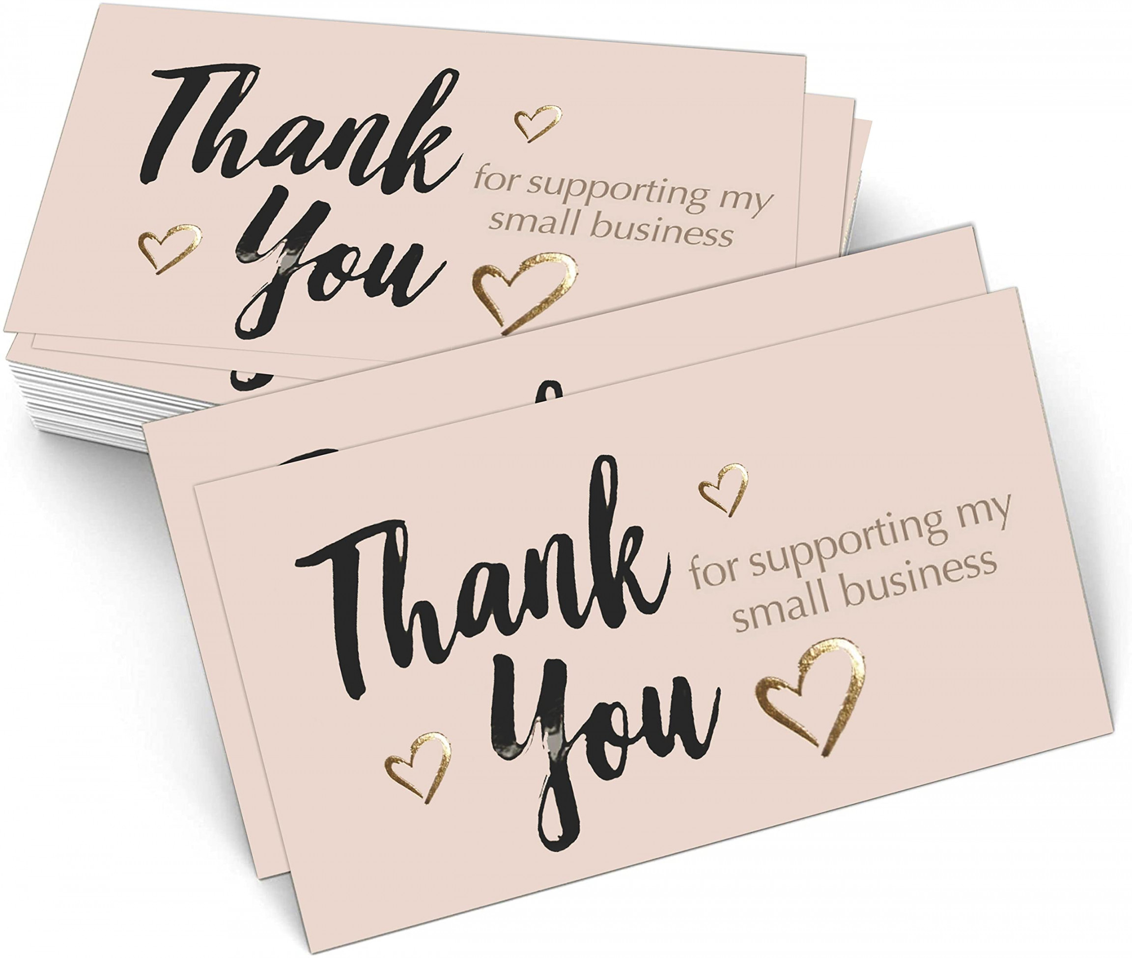 Thank You For My Small Business Cards   Per Pack  " x