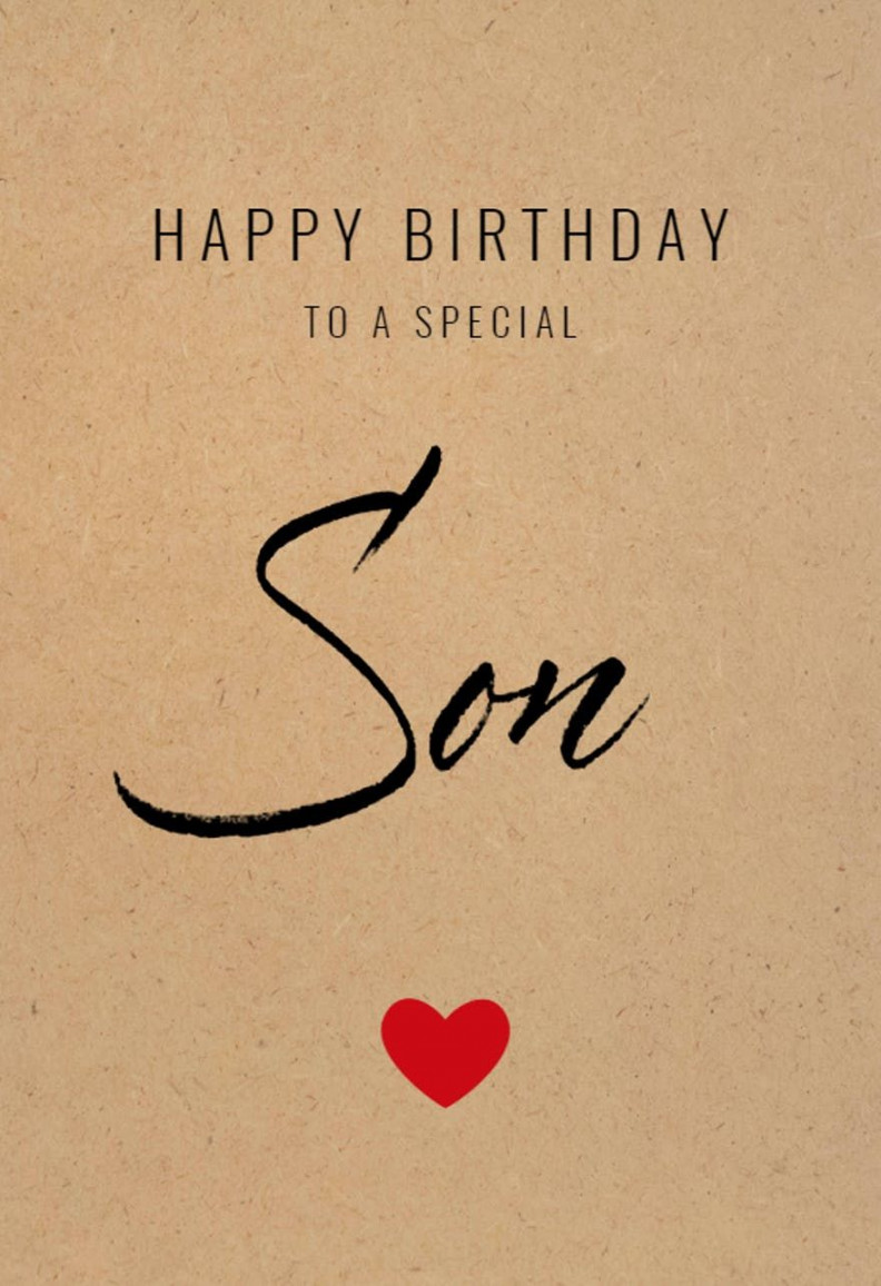 To A Special Son - Free Birthday Card  Greetings Island