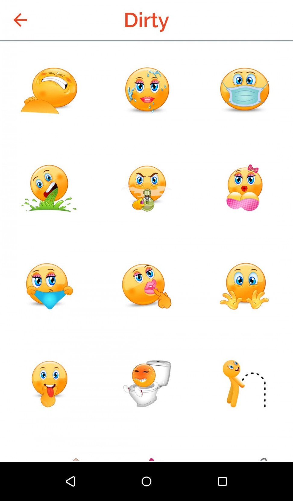 Adult Emojis & Dirty Emoticons