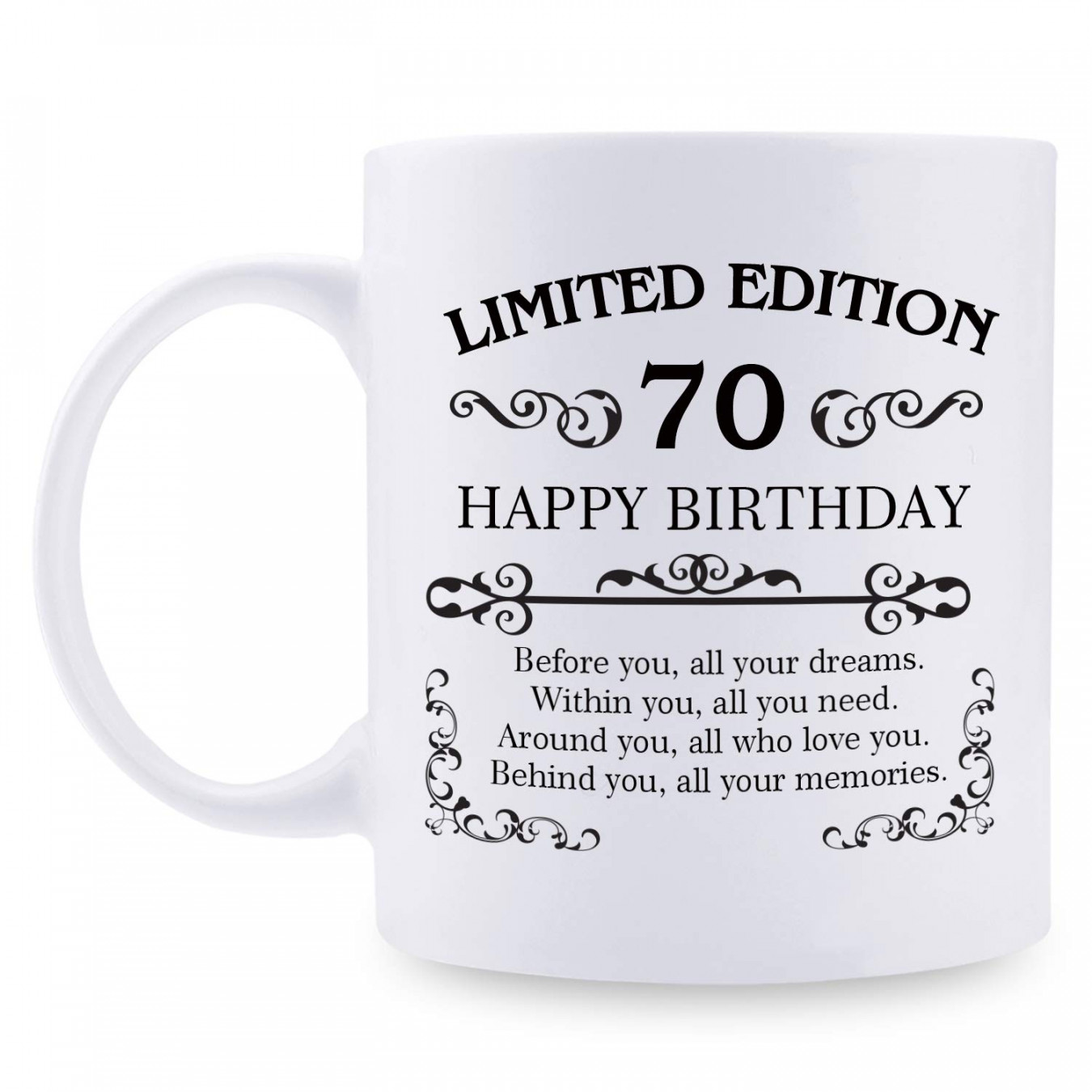 Aiyaya th Birthday Gifts for Women Men - oz Coffee Mug -  Year Old  Gift Ideas for Mom, Dad, Wife, Husband, Coworker, Coworker (th Birthday