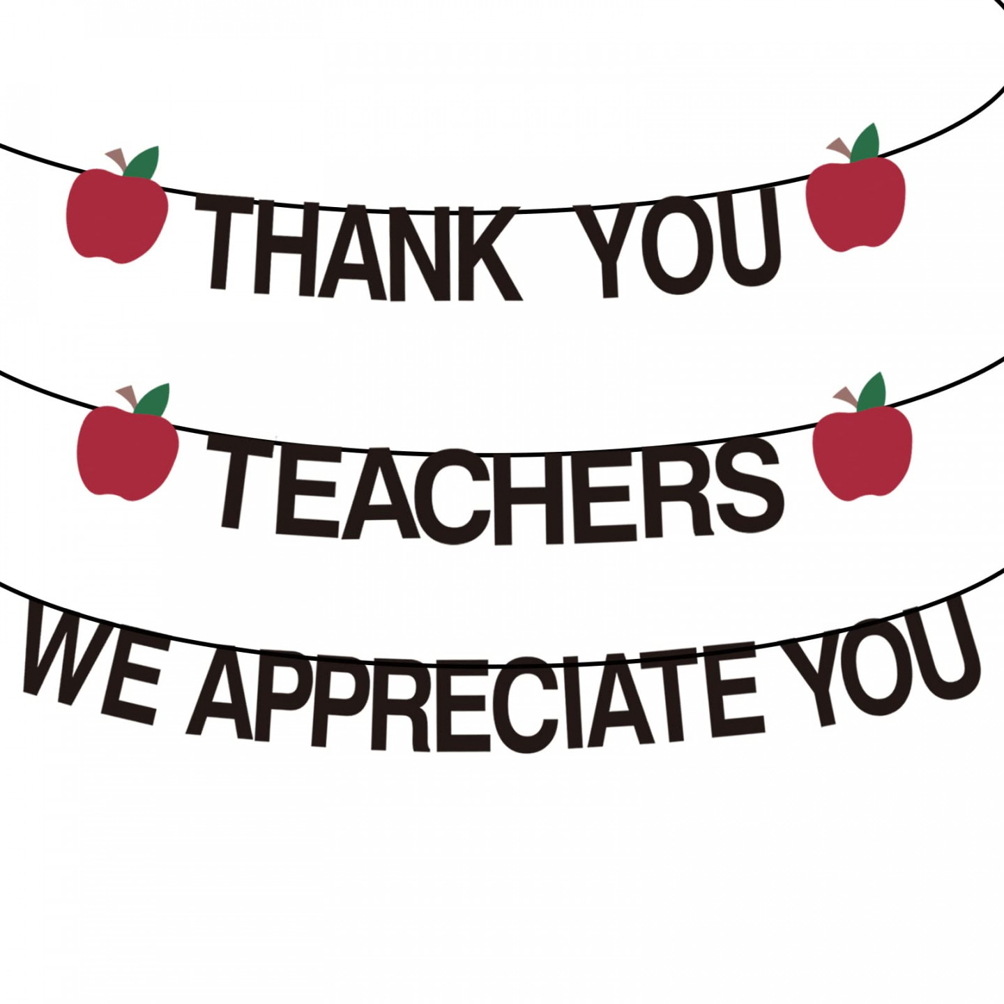 AN Thank You Teachers We Appreciate You Banner Teacher Appreciation Week  Dekorationen