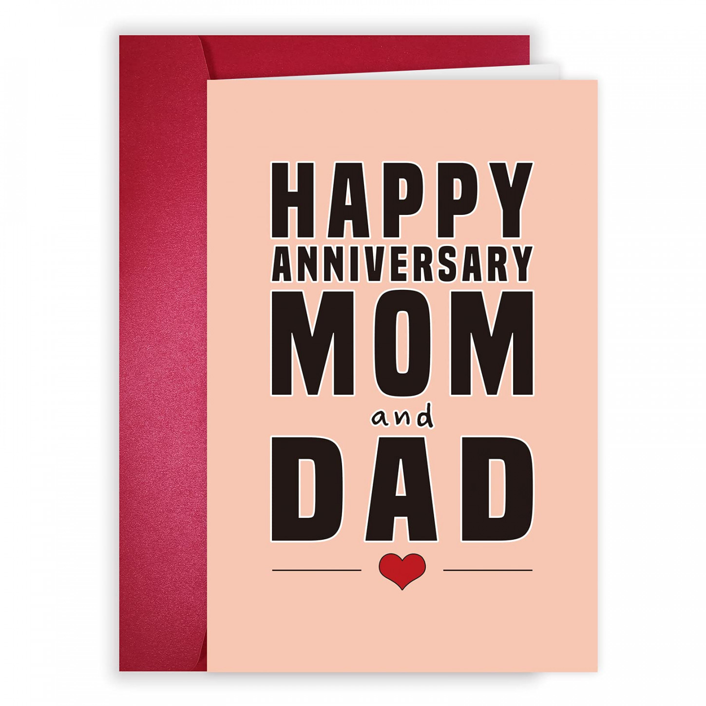 Anniversary Card for Mum and Dad, Aday Card from Daughter and Son, Surprise  Gift for Parents