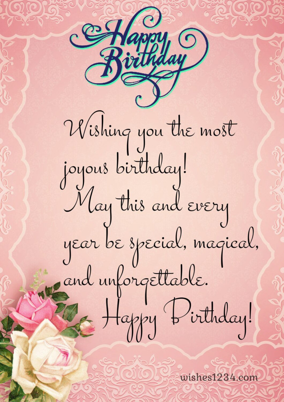 + Beautiful Birthday wishes with Images & Quotes in