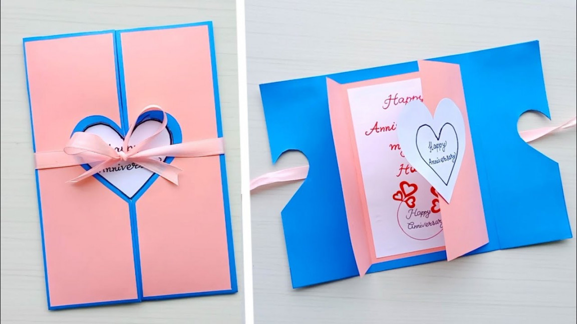 Beautiful Handmade Anniversary Card Idea / DIY Greeting Cards for  Anniversary/Valentine