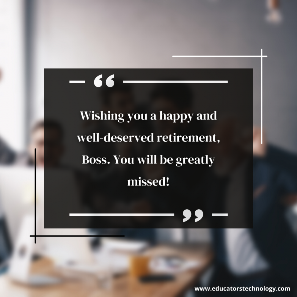 Best Retirement Wishes and Messages for Your Beloved Boss