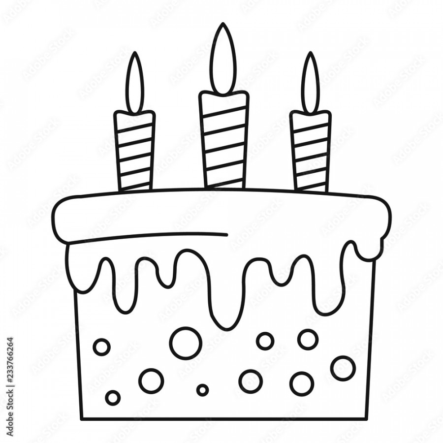 Birthday cake icon