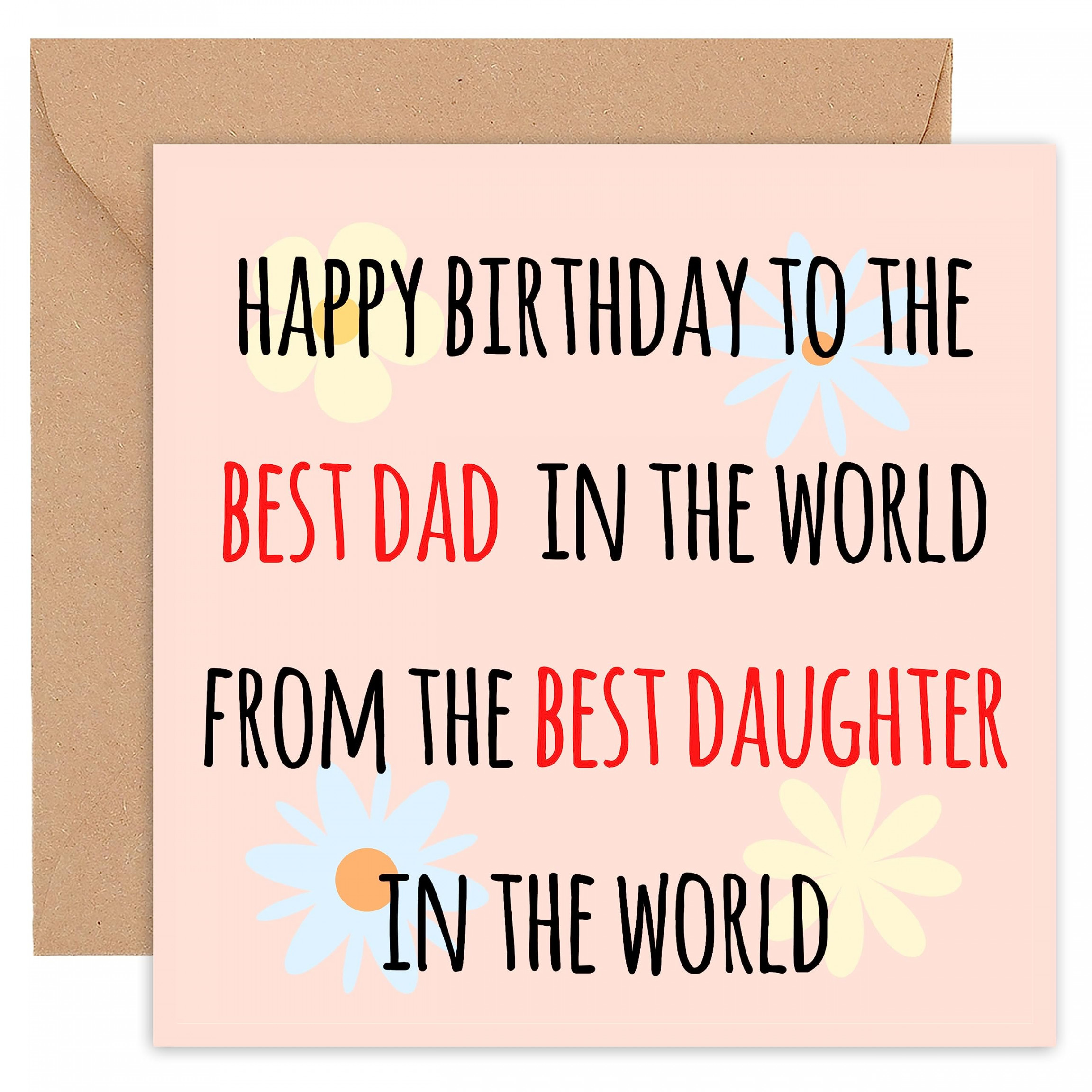 Birthday Card for Dad, Funny Birthday Card for Dad, Happy Birthday Dad from  Son, Daughter - th, th, th, th Step,