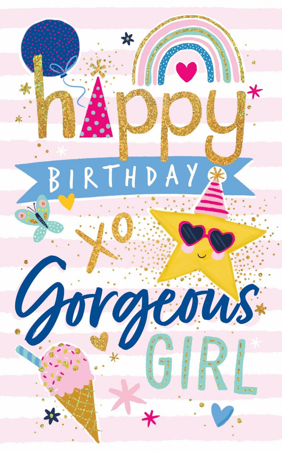 Card - Happy Birthday Gorgeous Girl  Gatto Christian Shop