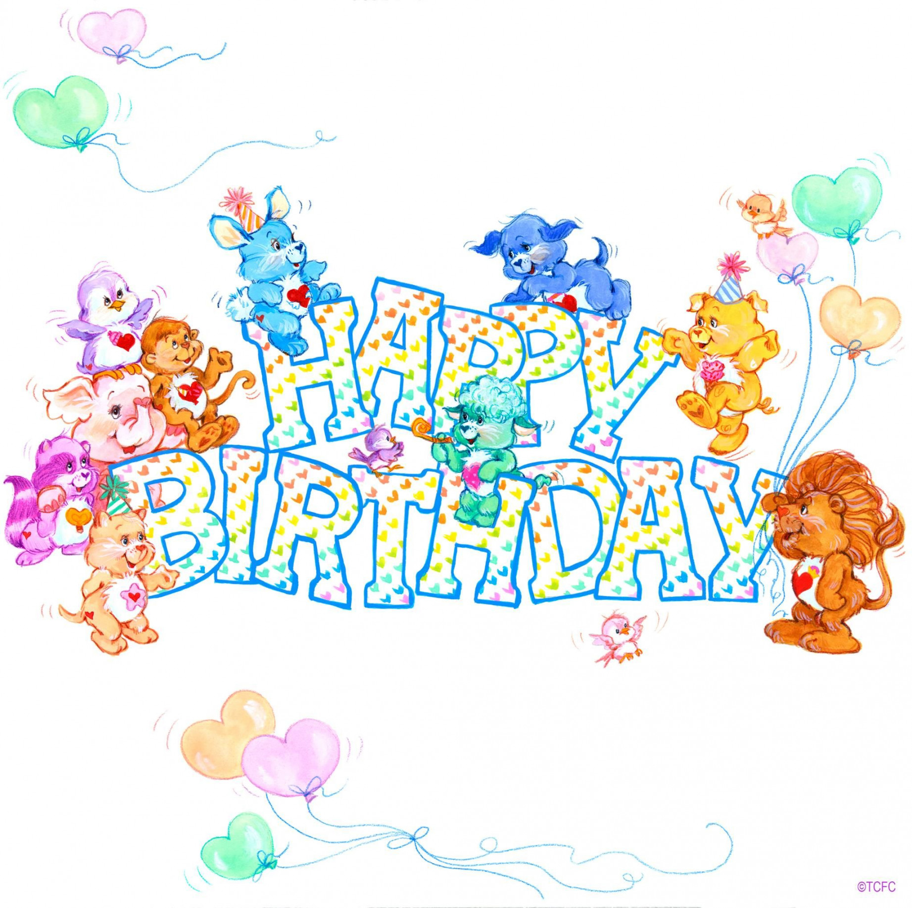 Care Bear Cousins: "Happy Birthday" with Proud Heart Cat, Bright