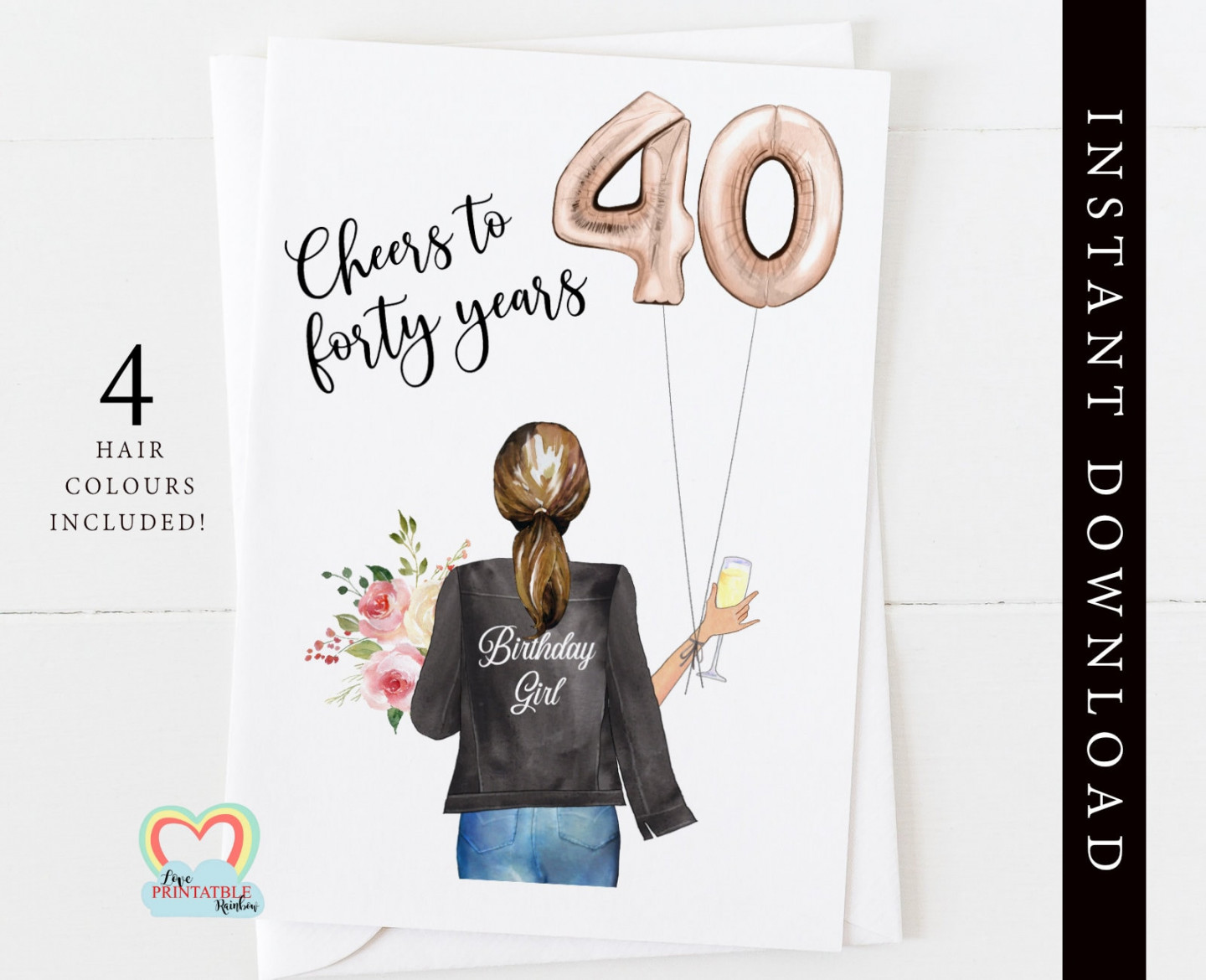 Cheers to  years th birthday card custom portrait  - Etsy