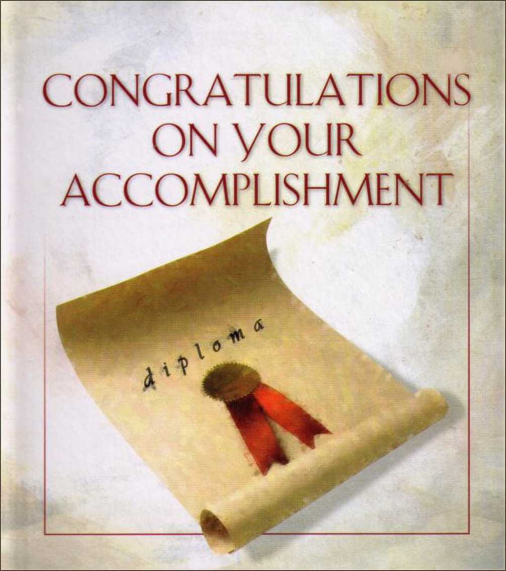 Congratulations On Your Accomplishment Hardcover Book - Walmart