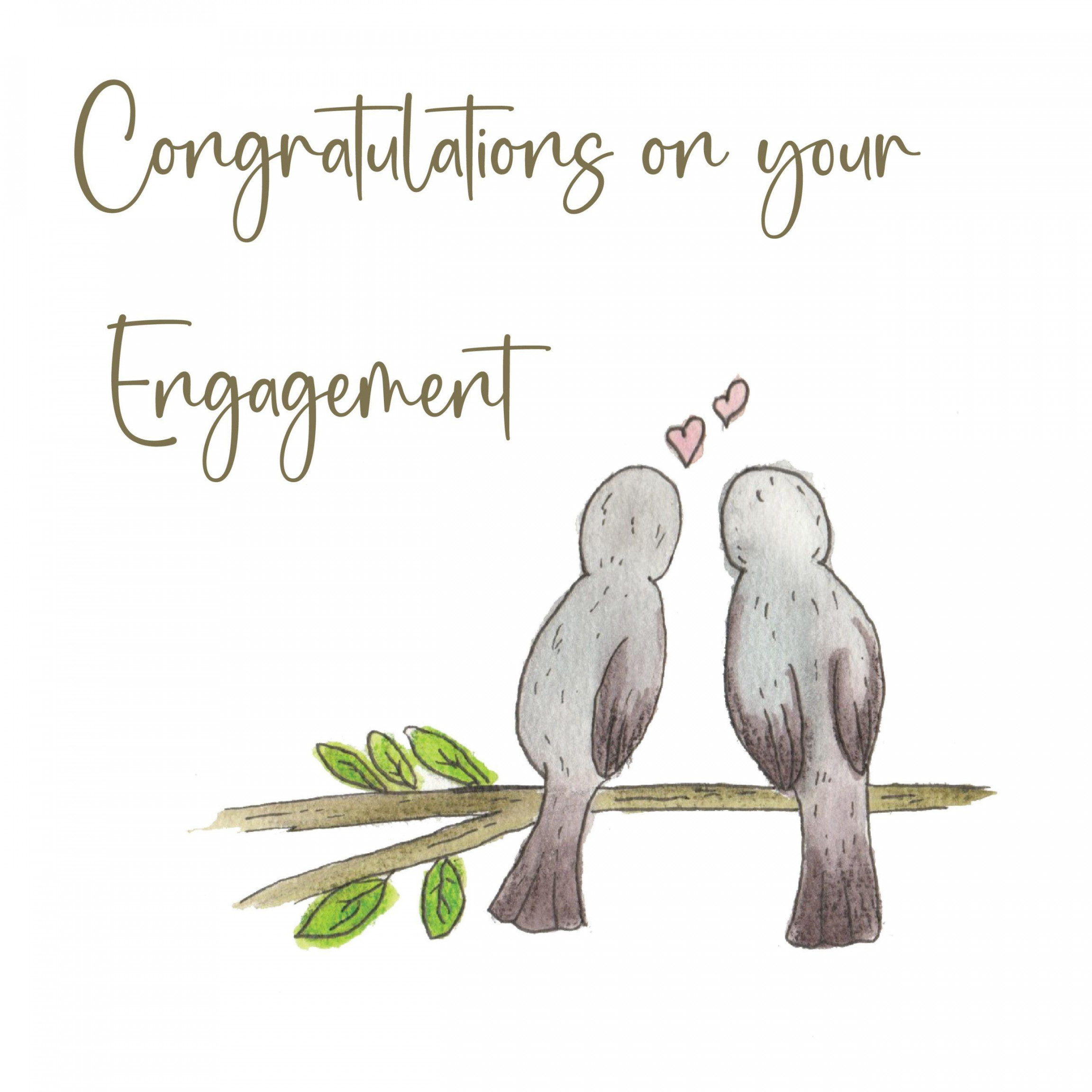 Congratulations on your Engagement Greeting Card - Cleo Designs