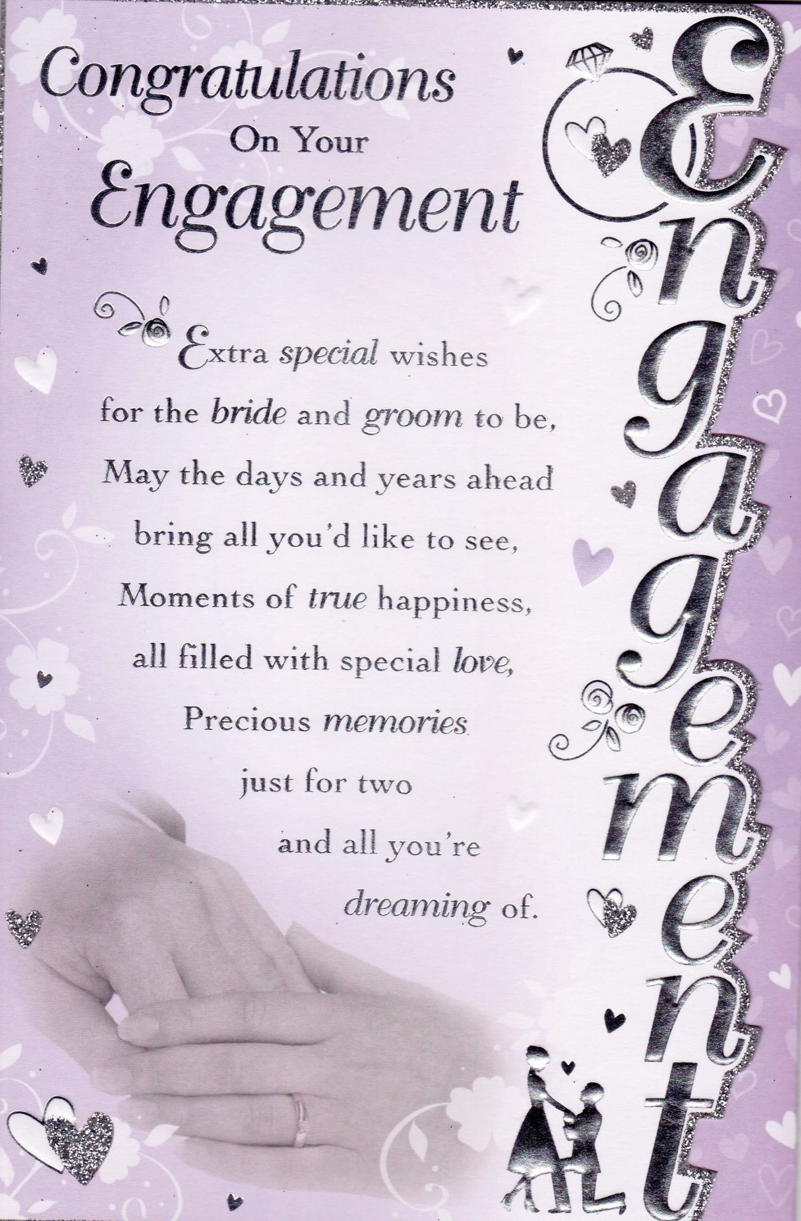 Congratulations On Your Engagement Greeting Card  Engagement