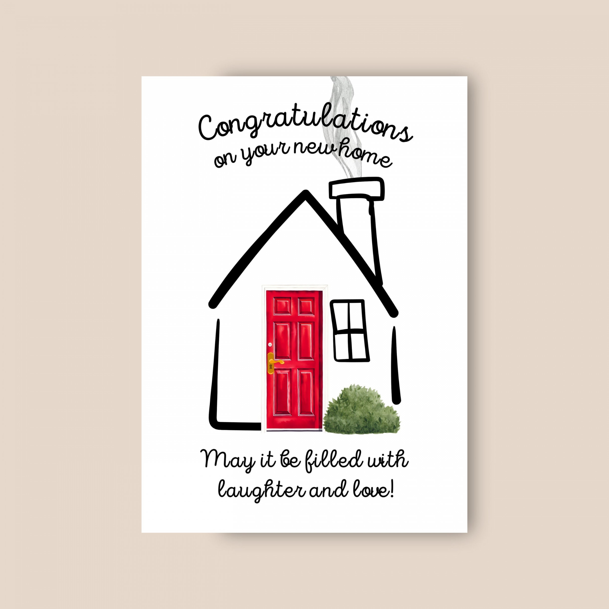 Congratulations on Your New Home Card Housewarming Gift - Etsy Finland