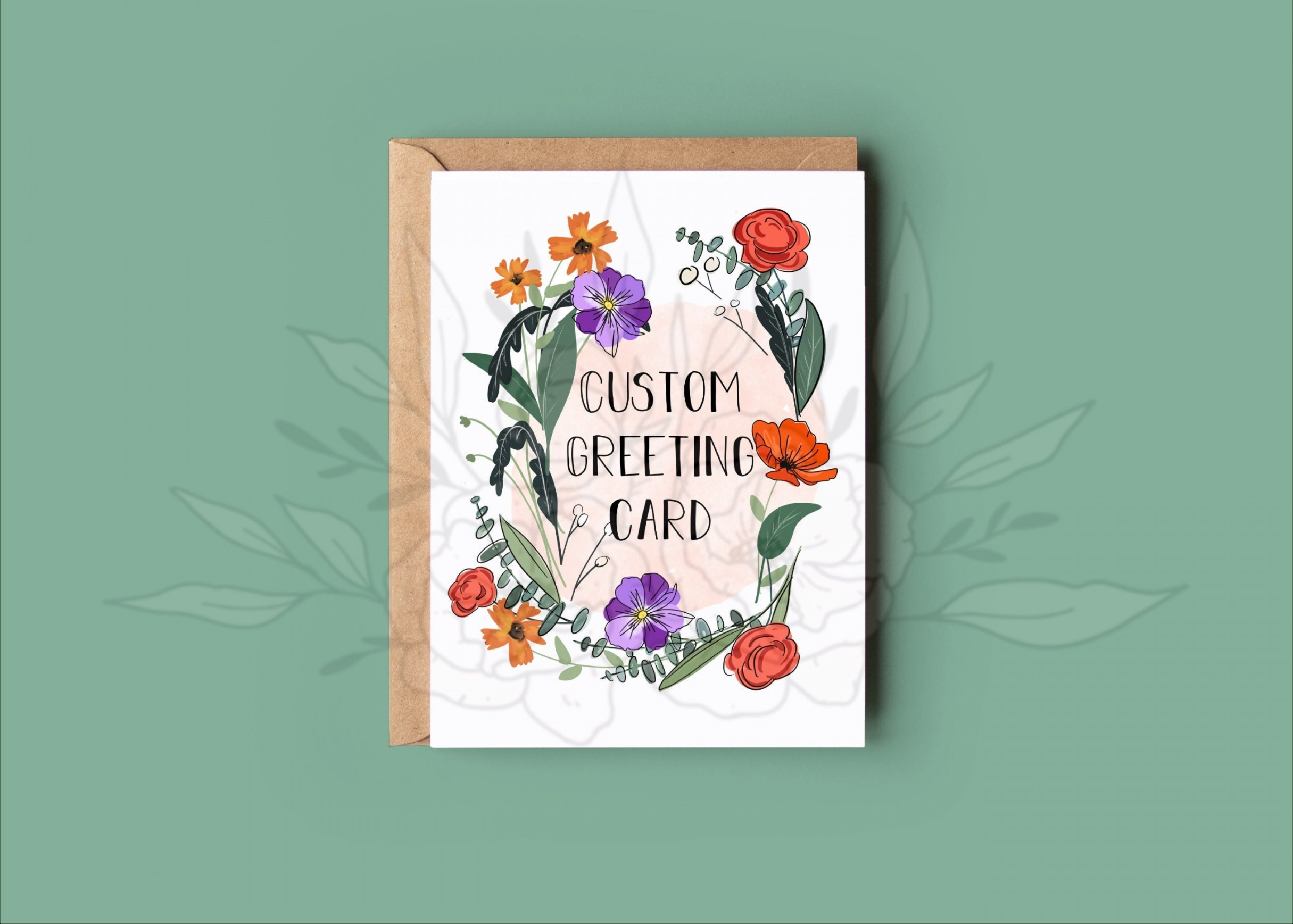 Custom greeting card custom work original greeting card - Etsy