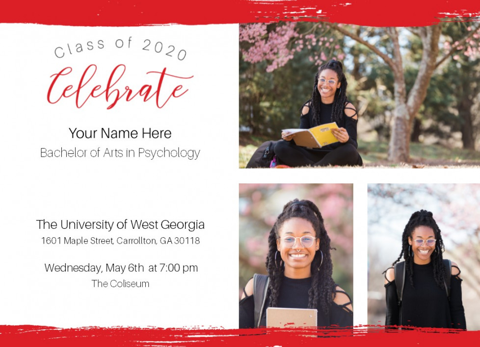 Custom Printed Graduation Announcements  UWG