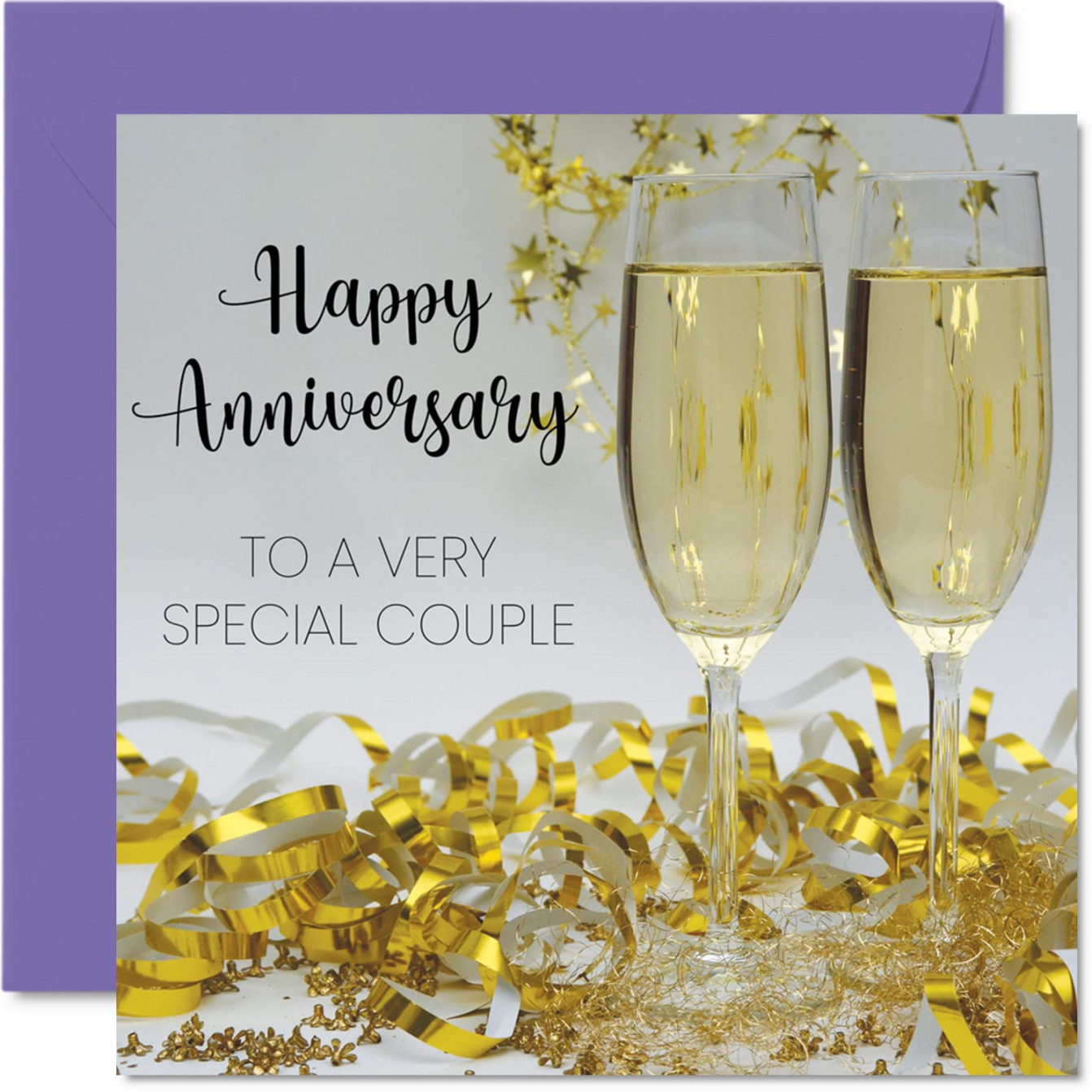 Cute Anniversary Card for Couples - Happy Anniversary Special Couple -  Classy Wedding Anniversary CaSee more Cute Anniversary Card for Couples -