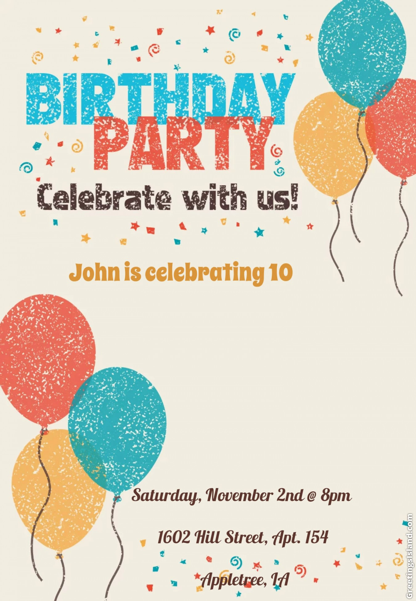 design a custom birthday invitation