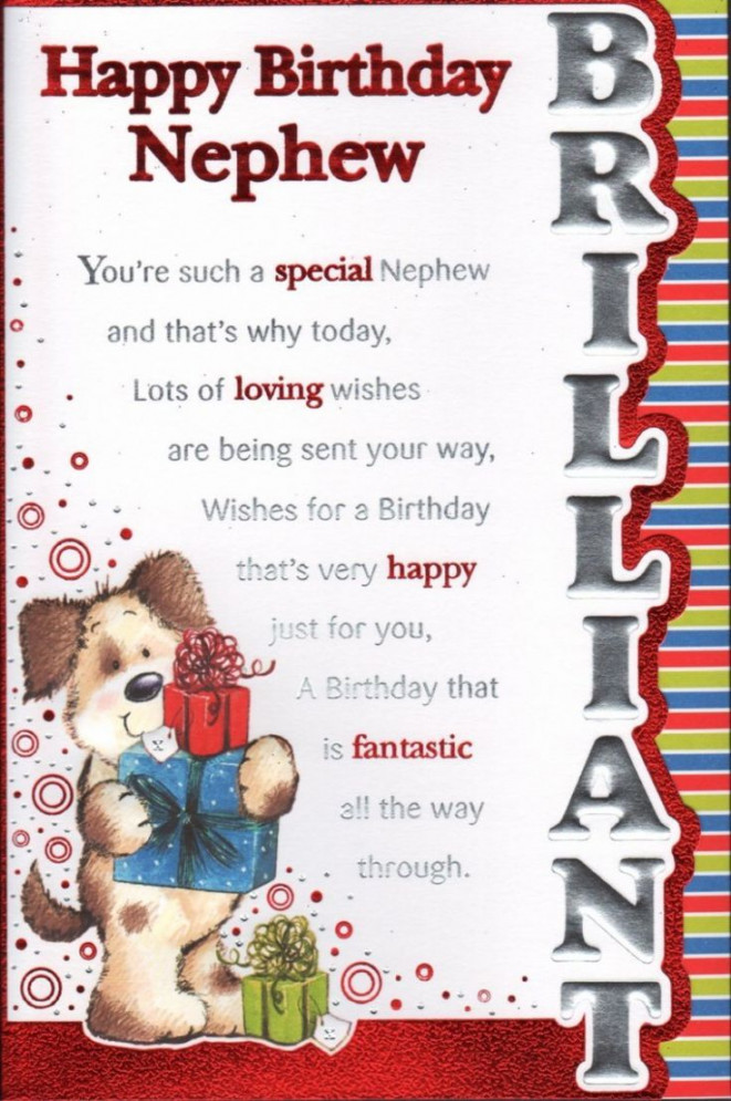 Design Happy Birthday Nephew Card Images  Happy birthday