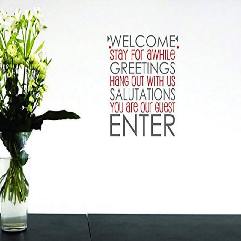 Design with Vinyl Moti   Welcome Stay for Awhile Greetings