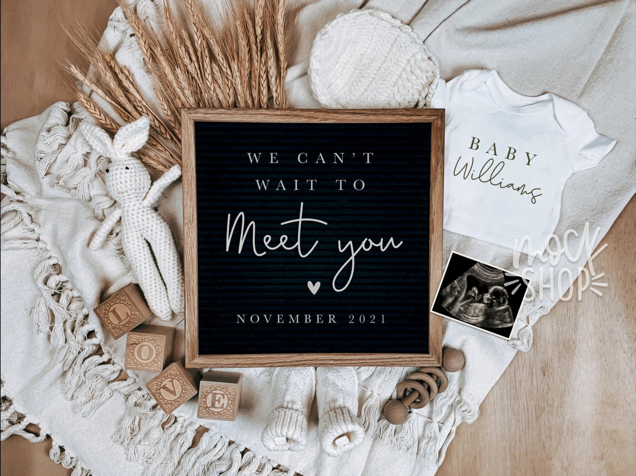 Digital Pregnancy Announcement / Social Media / Gender Neutral