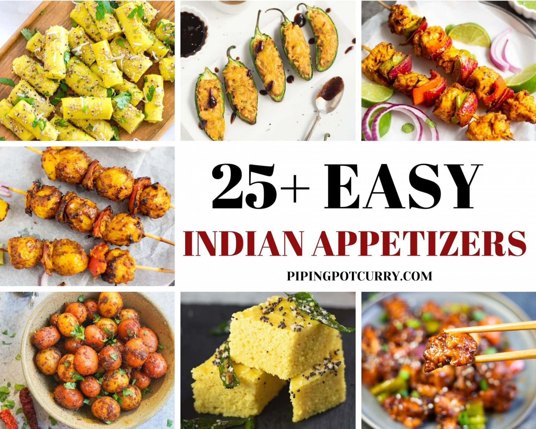 + Easy Indian Appetizers - Piping Pot Curry